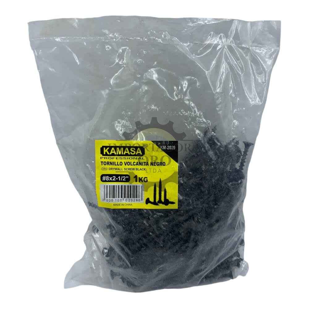 Tornillo Volcanita negro 8x2 1/2