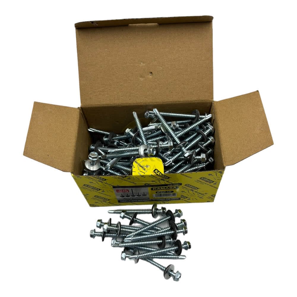 Tornillo autoperforante hexagonal 12x3