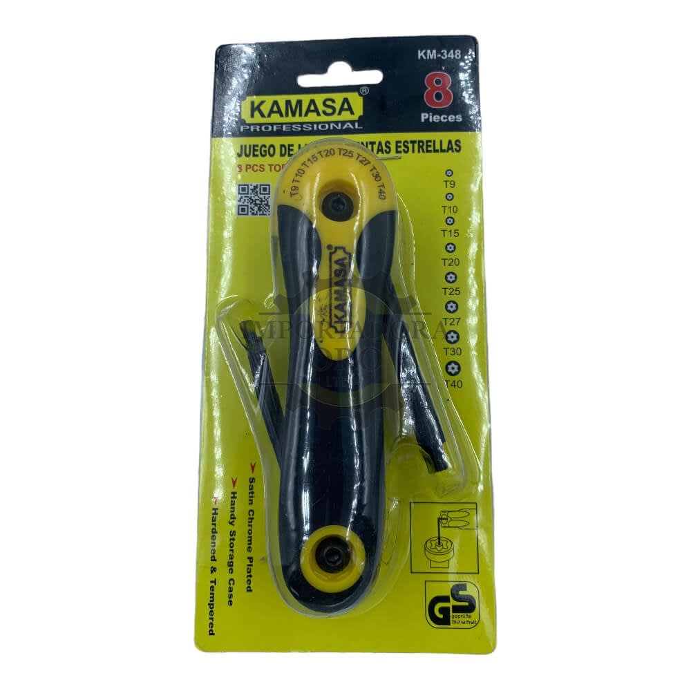 Set llave torx 8 piezas km348 0