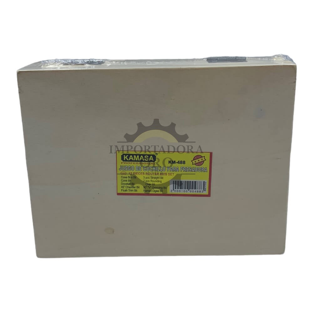 Juego de fresas para madera 12 piezas km4882