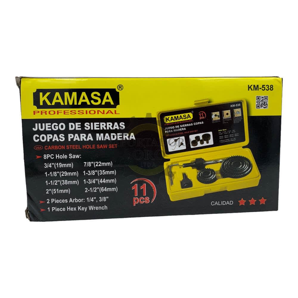 Juego de sierra copa 11 piezas km538 0