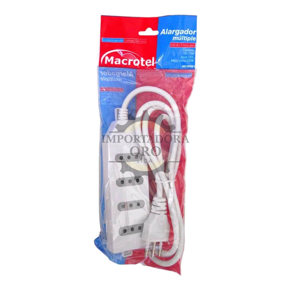 Alargador Zapatilla 4 Posiciones 3 Metros3
