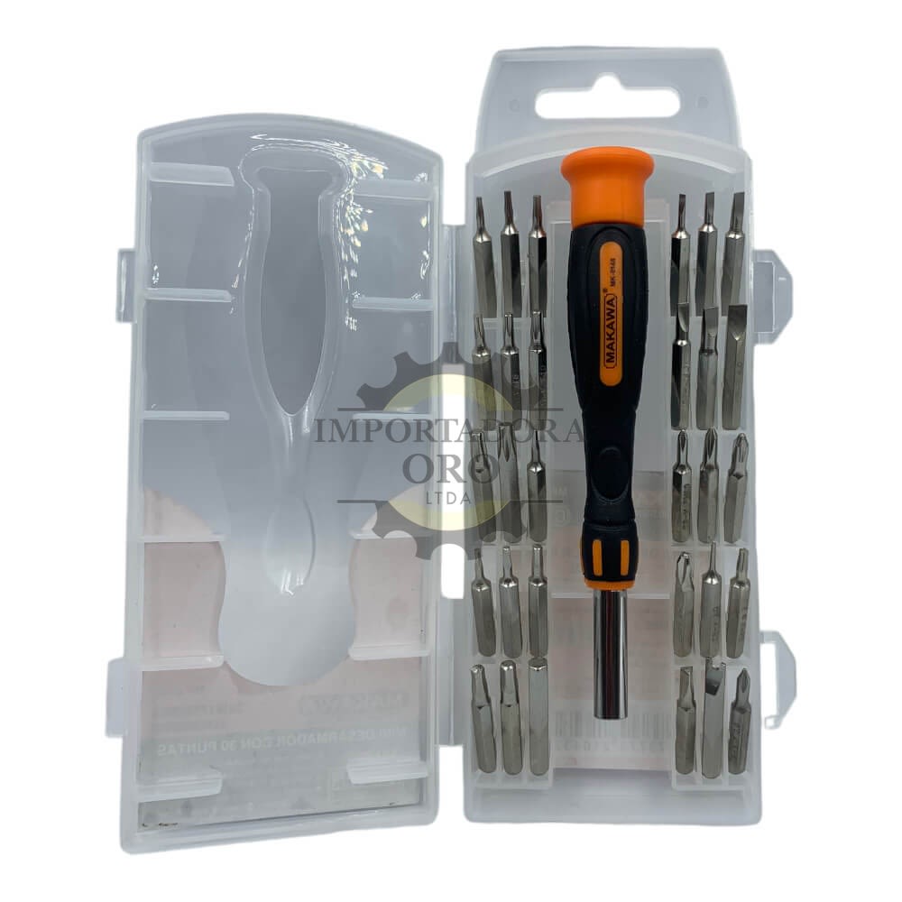 Set de mini destornillado 30 puntas MK01482
