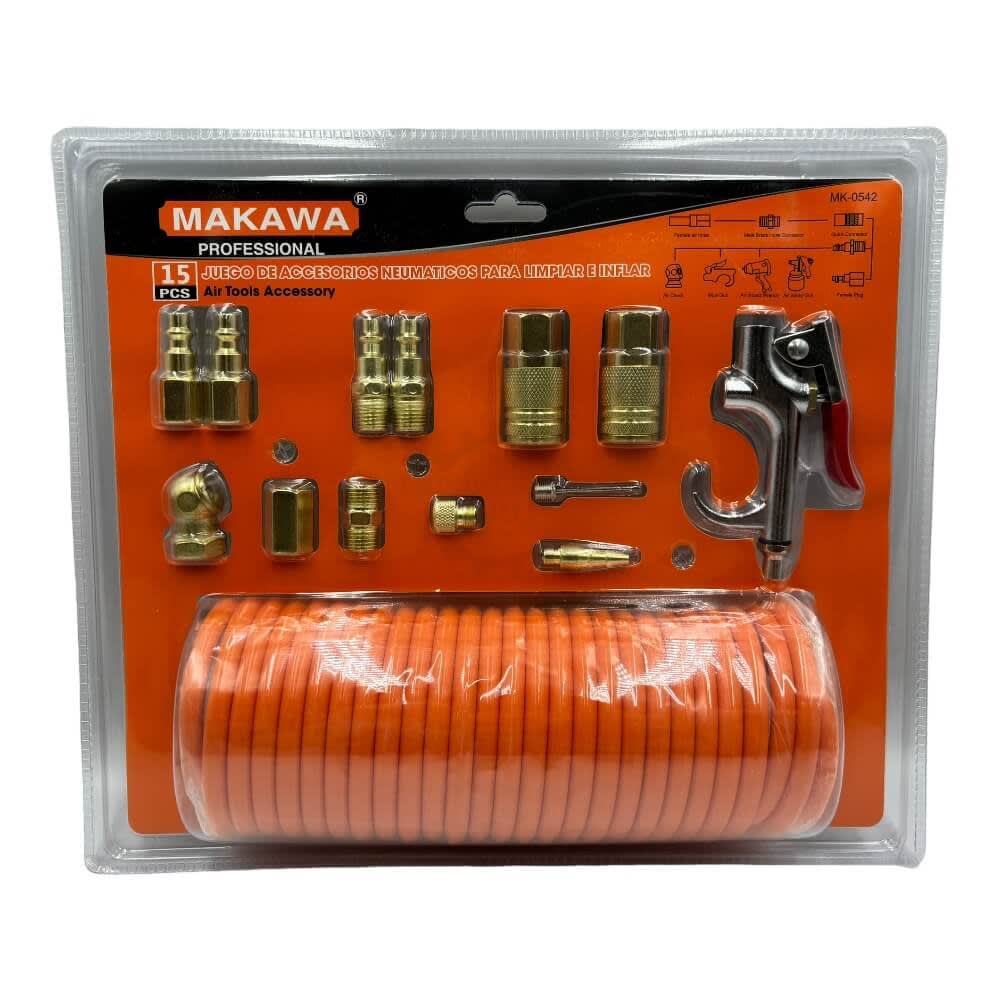 Juego Accesorios para Compresor 15 Piezas Mk0542 0