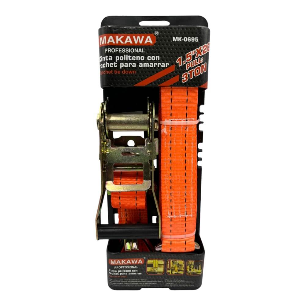 Eslinga Cinta Amarre Con Ratchet 15 x 20Ft Mk0695 0