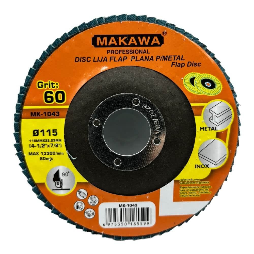 Disco Flap Traslapado 115mm G60 Zirconio MK1043 0