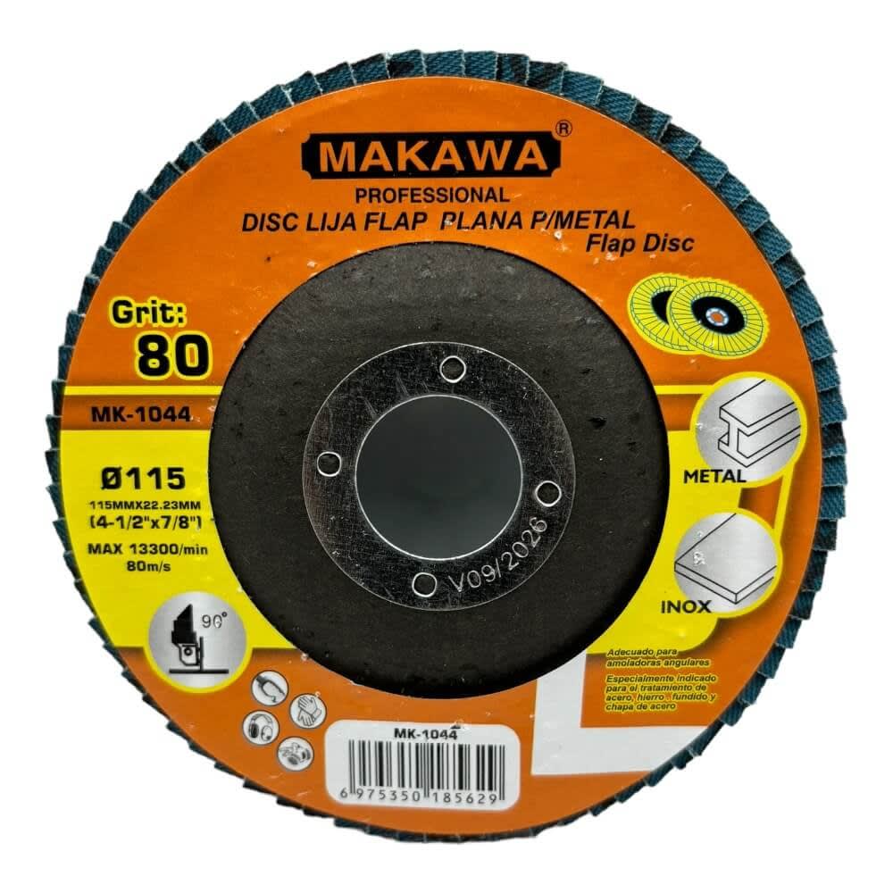 Disco Flap Traslapado 115mm G80 Zirconio MK1044 0