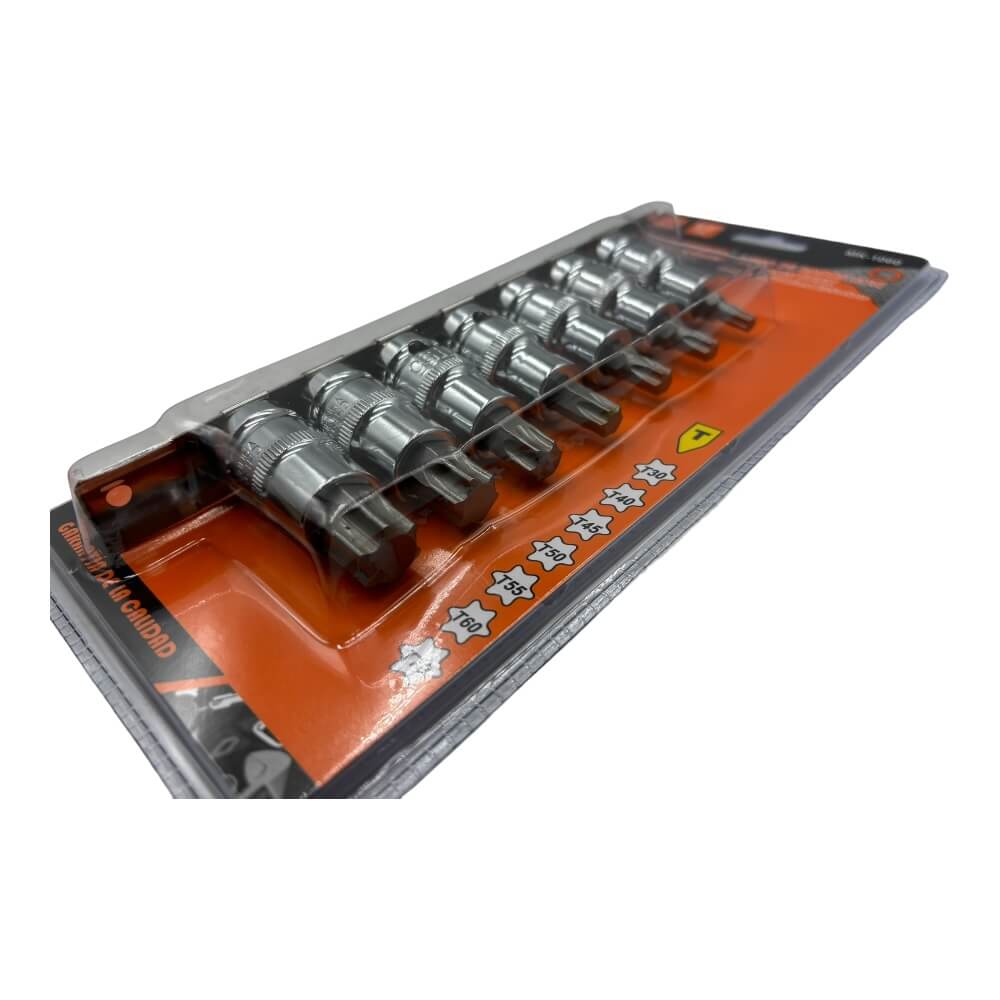 Juego de Dados Punta Estrella Torx 7pcs Mk10602