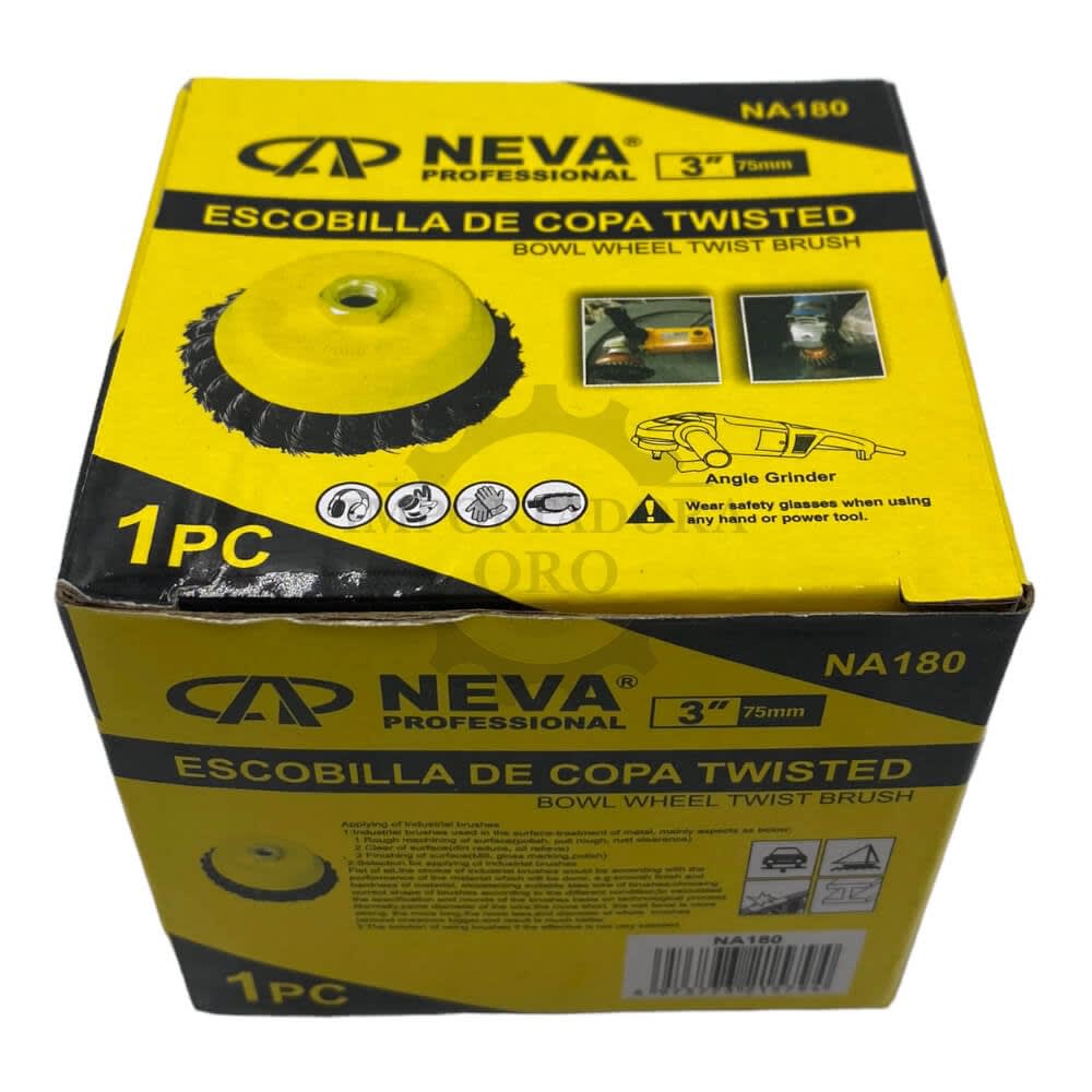 Escobilla copa de acero trenzada 3