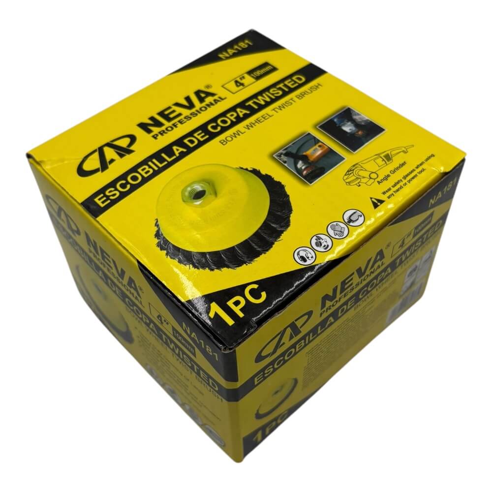 Escobilla copa de acero trenzada 4