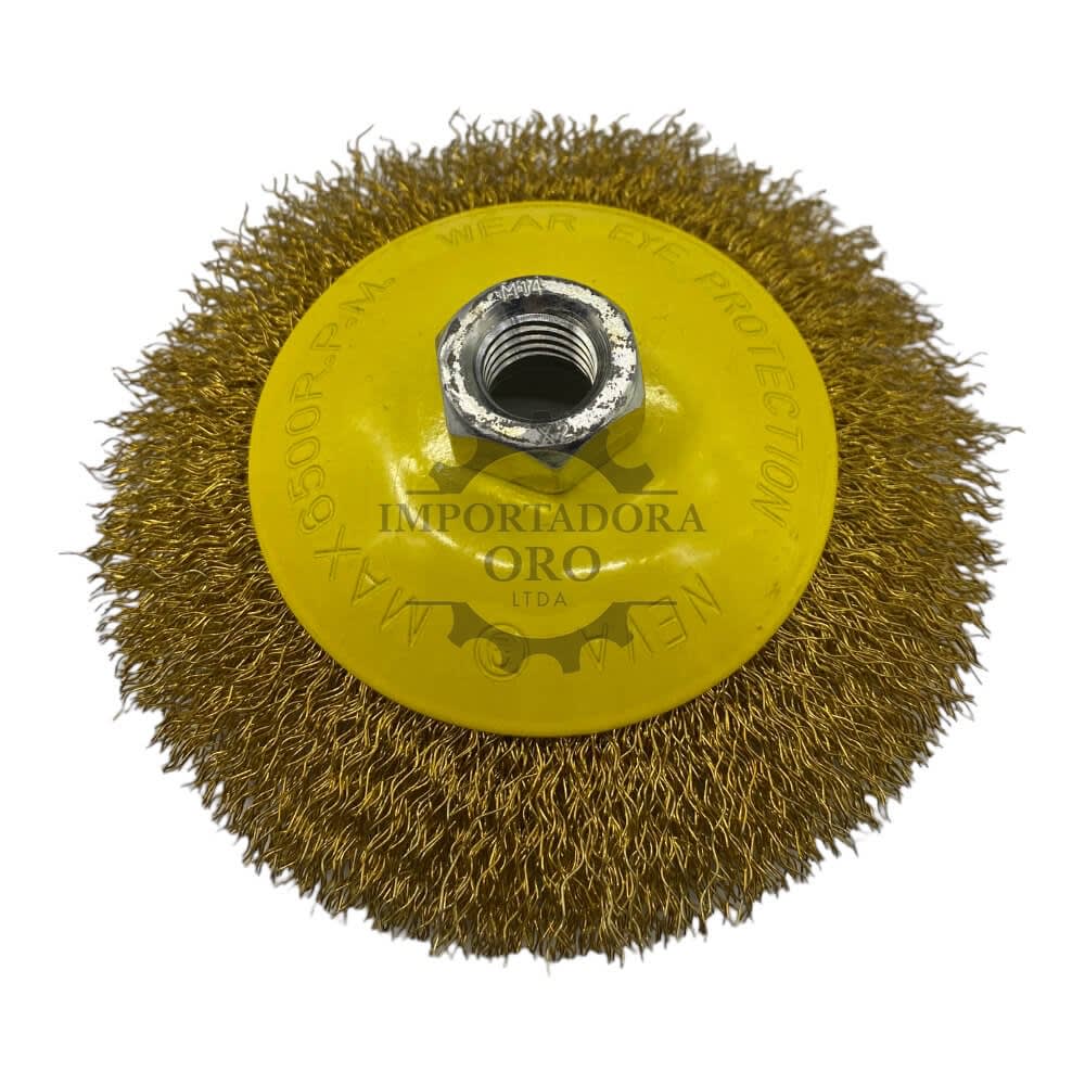 Escobilla Rueda dorado 4.5