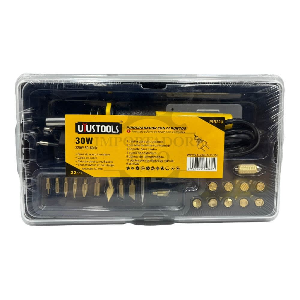 Pirograbador 22 Puntas 30w 220v Pir22u 0