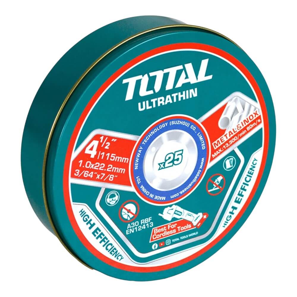 Disco de Corte 115mm para metal acero Inoxidable 25 unidades TAC11011525 0