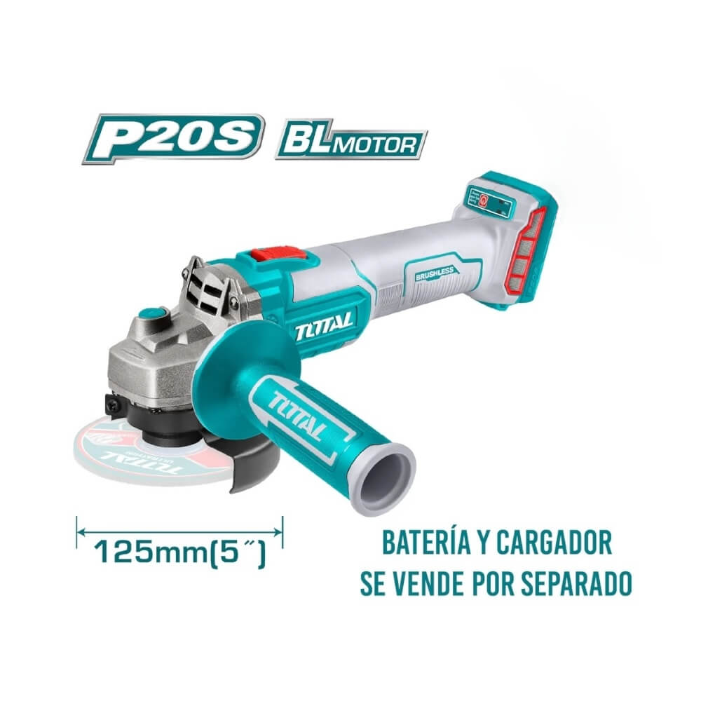 Esmeril Angular inalambrico 20V 125mm Tagli2012582