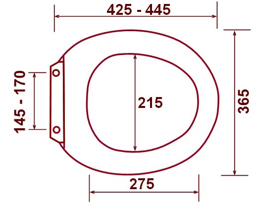Asiento Tapa de Baño WC Colomba6