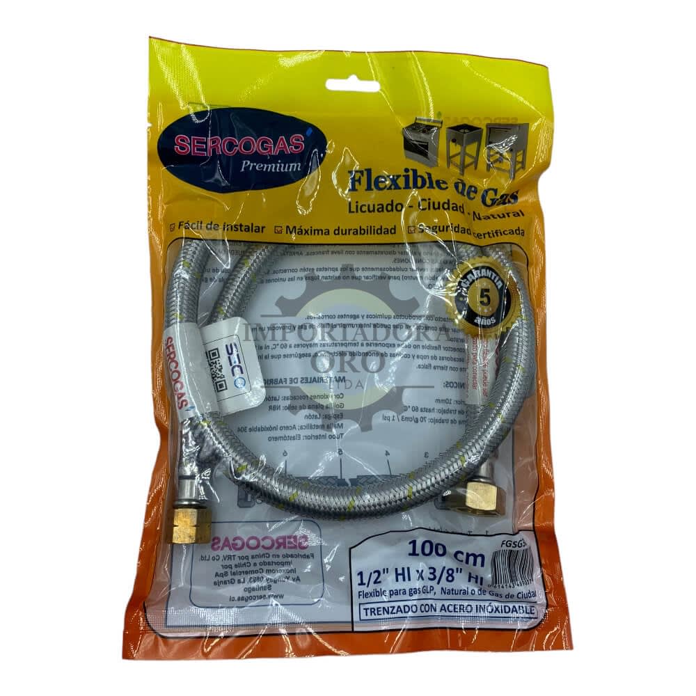Flexible de gas 1/2x3/8