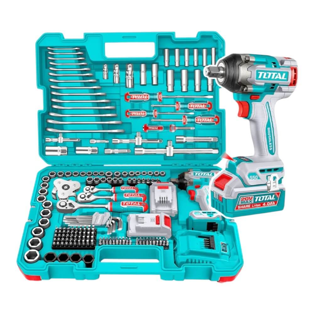 Kit Llave impacto Inalamb con 172pcs THKTHP417282