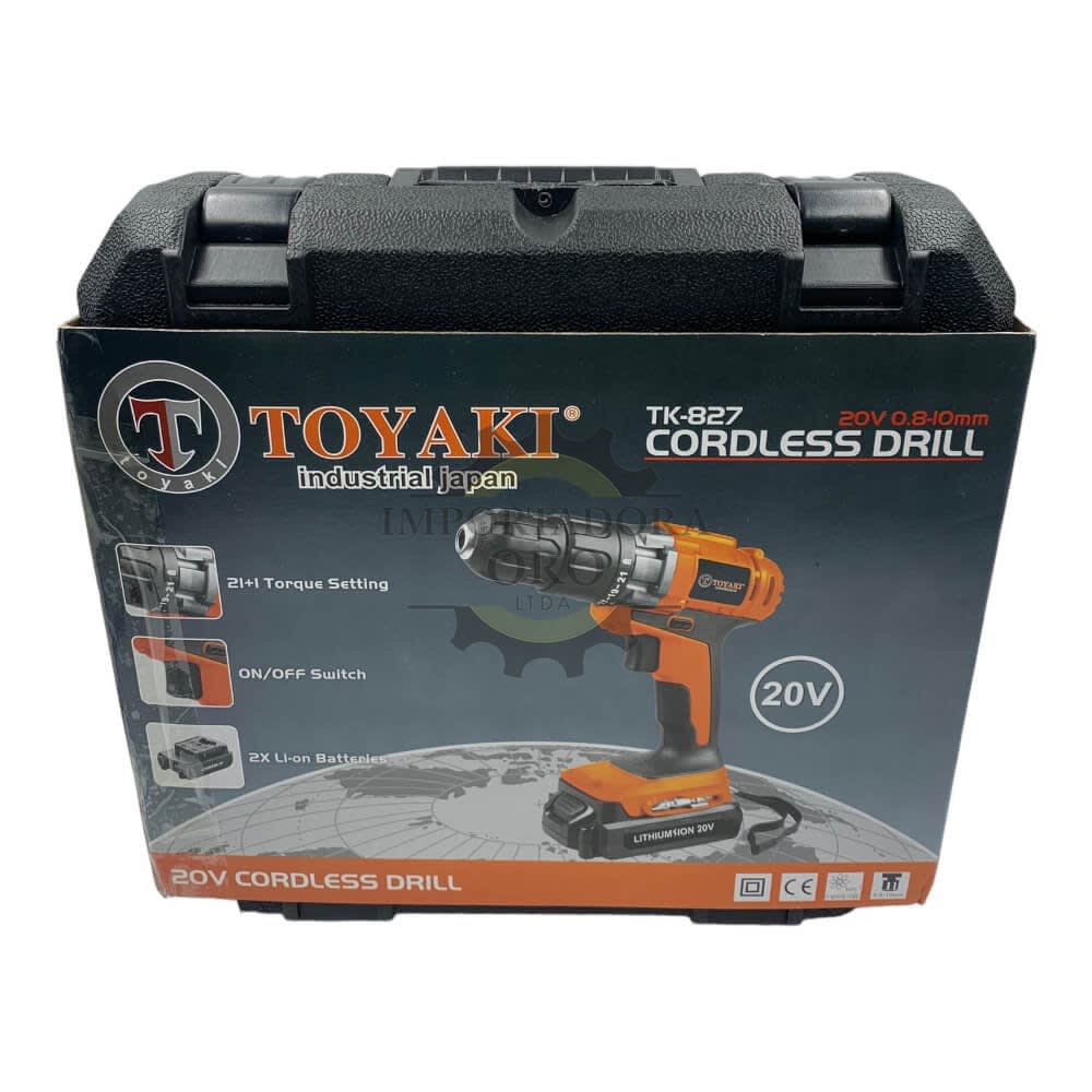 Taladro Inalambrico 20 Volts 2 Baterias Tk827 0