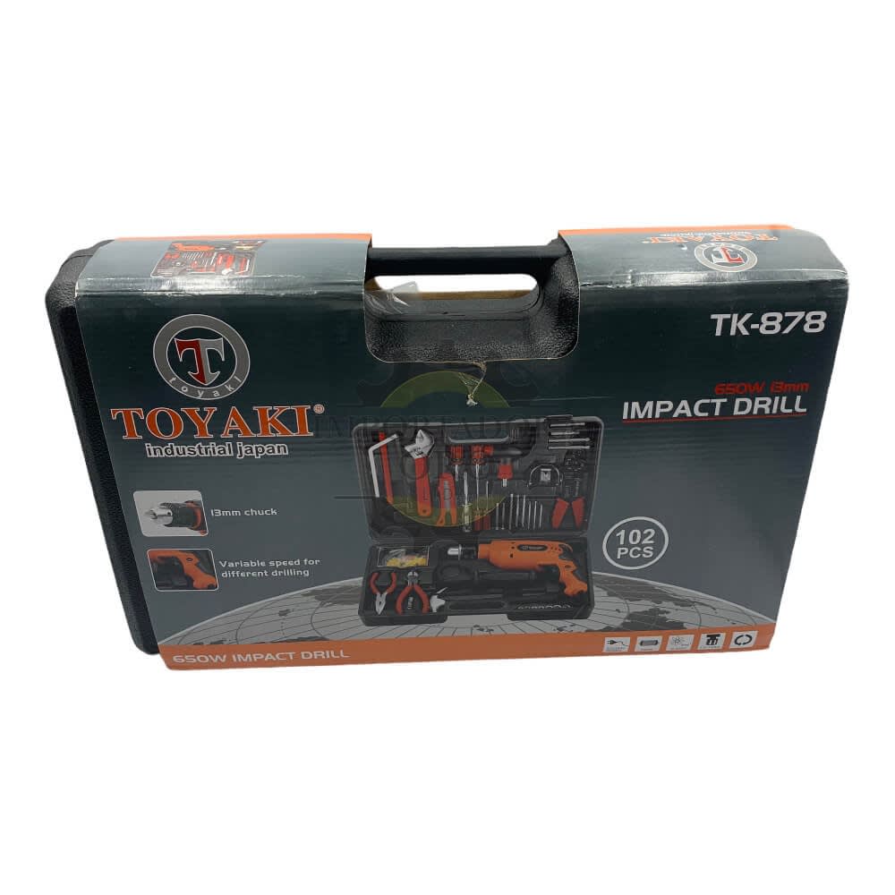 Maleta Multi Herramienta Taladro 650w 102 Pcs Tk8782