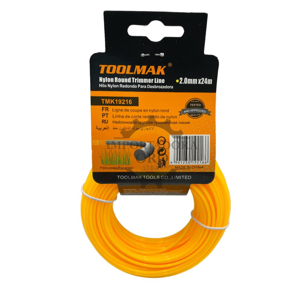 Nylon orilladora 2.0mmx24mt Tmk19216 0