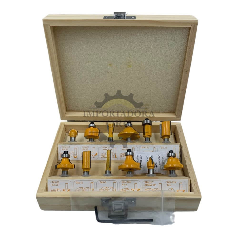 Juego de Fresas 12 piezas Tmk192792