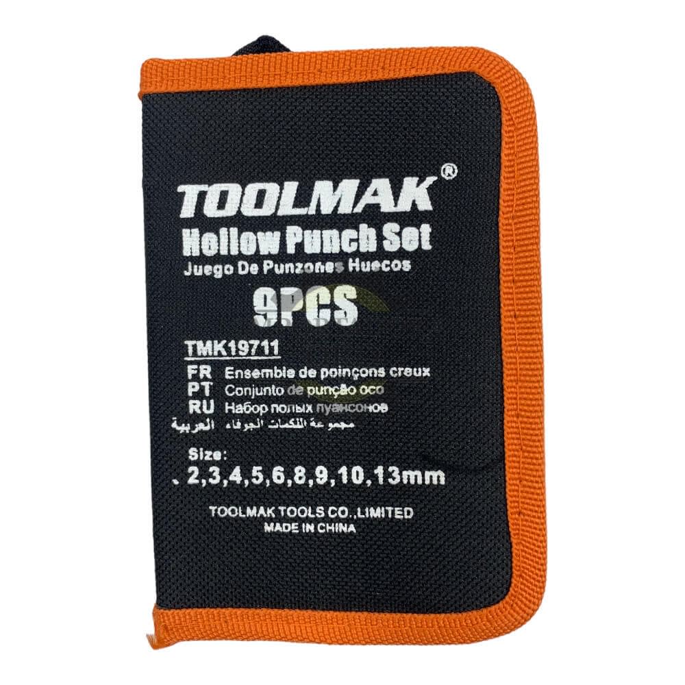 Set de sacabocado golpe 9 piezas Tmk197113