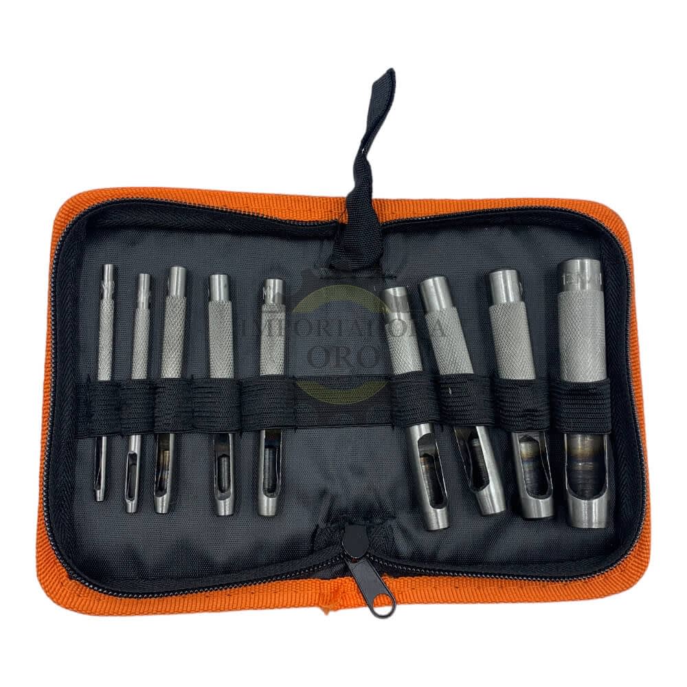 Set de sacabocado golpe 9 piezas Tmk197112