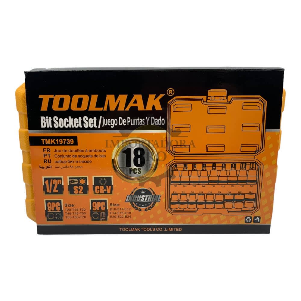 Juego de dados torx 1/2