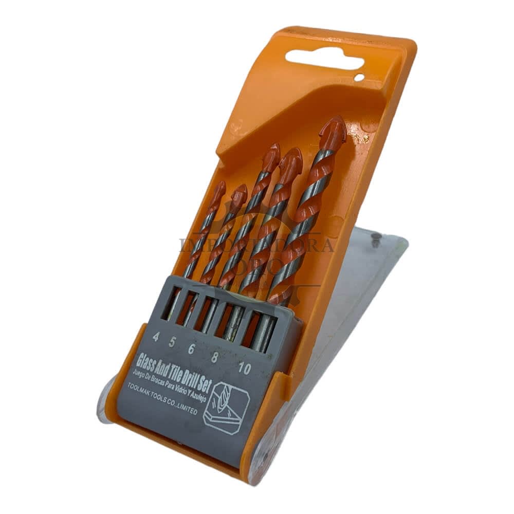 Set Brocas Para Vidrio y ceramica 5 Pcs Tmk199092