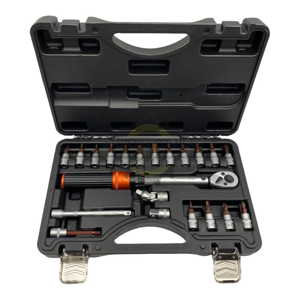 Juego de llave torque 1/4