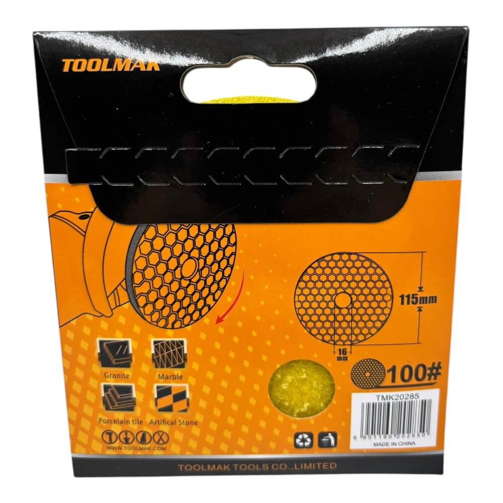 Disco Lija Para Pulir Marmol Granito G100 TMK202852