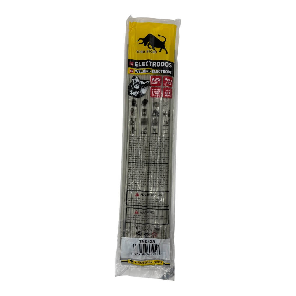 Electrodo Soldadura E6011 3/32 2.4mm X 350mm 1kg TN0428 0