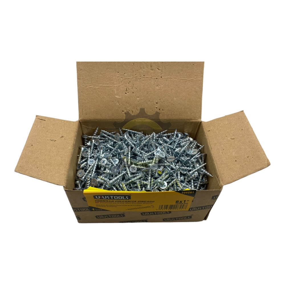 Tornillo volcanita zincado 6x1