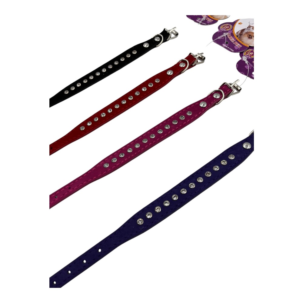 Collar de tela con Diamante 2x29cm 12 pcs Color Aleatorio XA1652