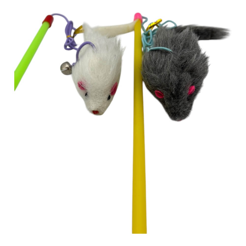 Juguete Varilla Raton Con Cascabel Color Aleatorio XJ0052