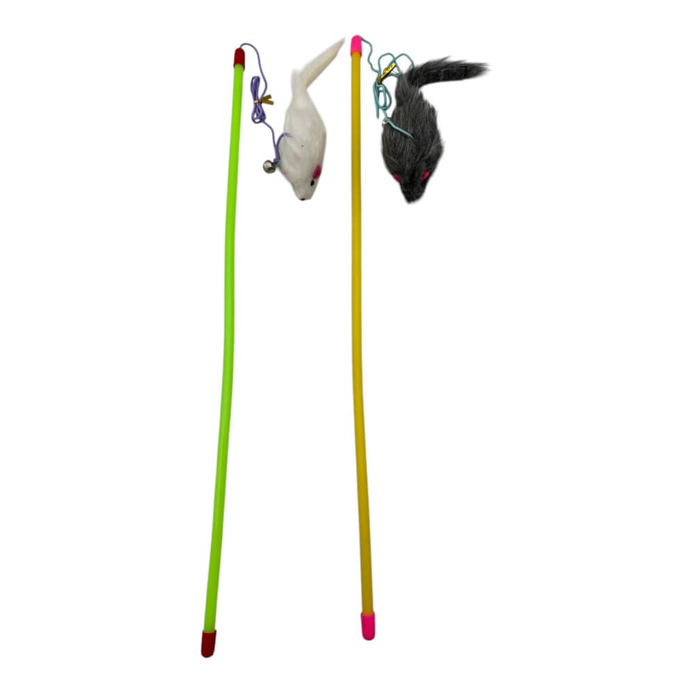 Juguete Varilla Raton Con Cascabel Color Aleatorio XJ005 0