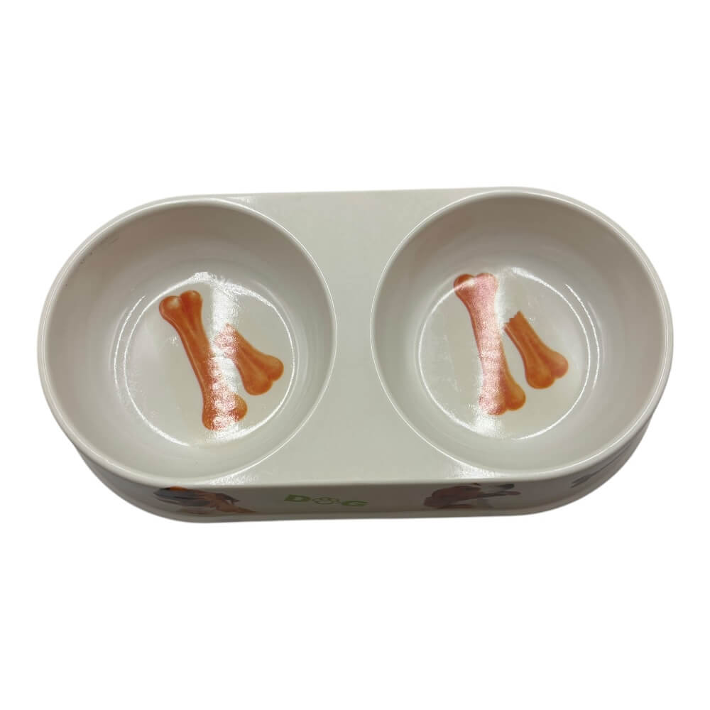 Plato Doble 36x18cm Diseño Aleatorio ZCB11242