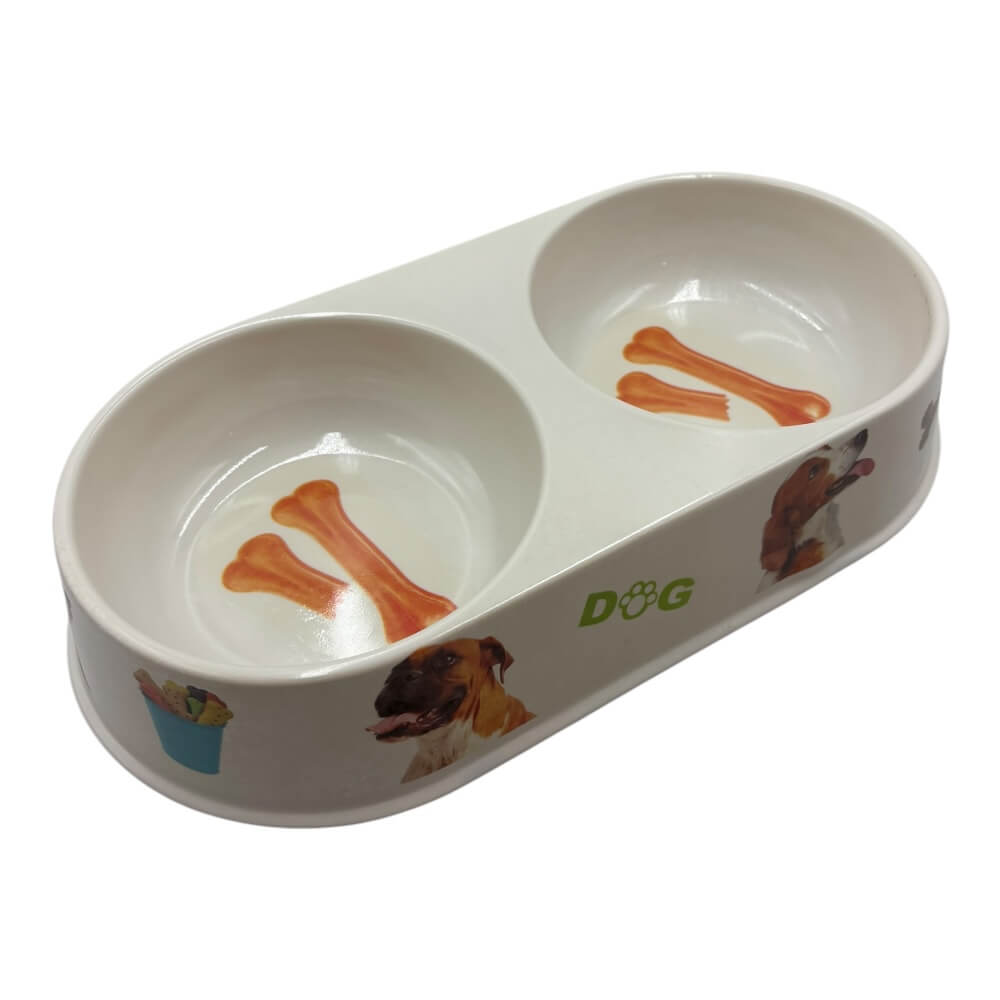 Plato Doble 36x18cm Diseño Aleatorio ZCB11243