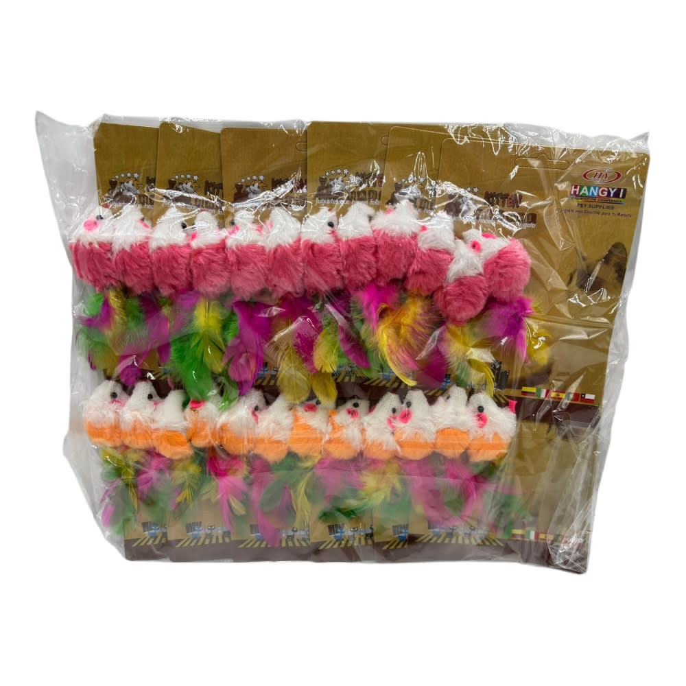Set Juguete Para Gato 2 ratones 12 pcs ZCX813