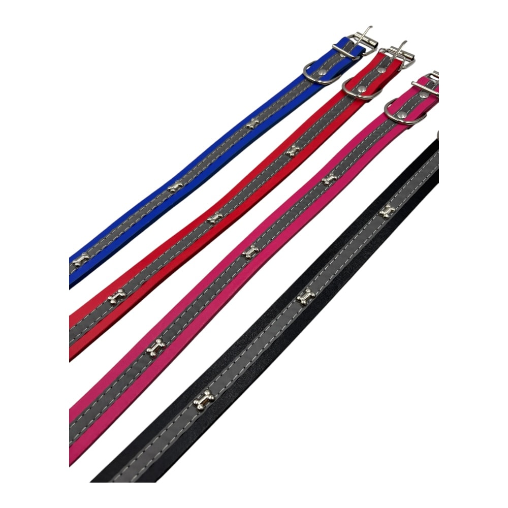 Collar Reflectante 3 Huesos 2.5x54cm 12pcs Color Aleatorio ZCXA1472