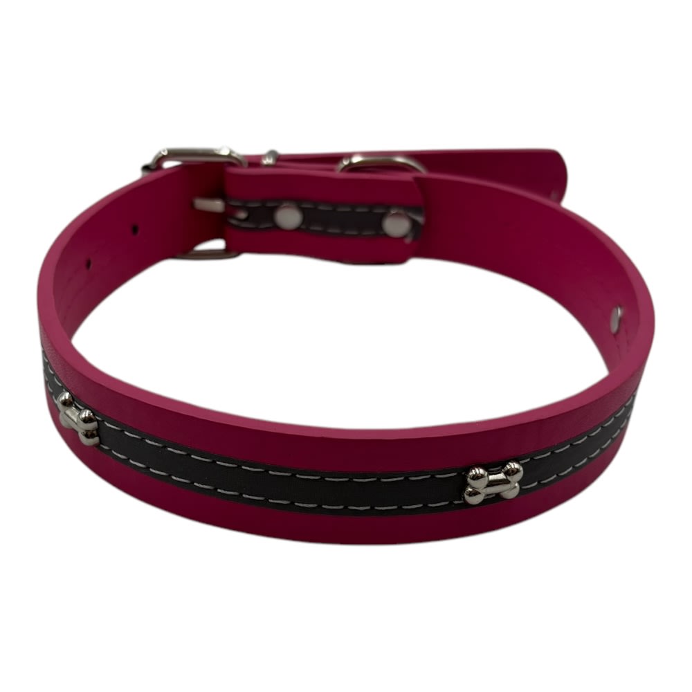 Collar Reflectante 3 Huesos 2.5x54cm 12pcs Color Aleatorio ZCXA1473