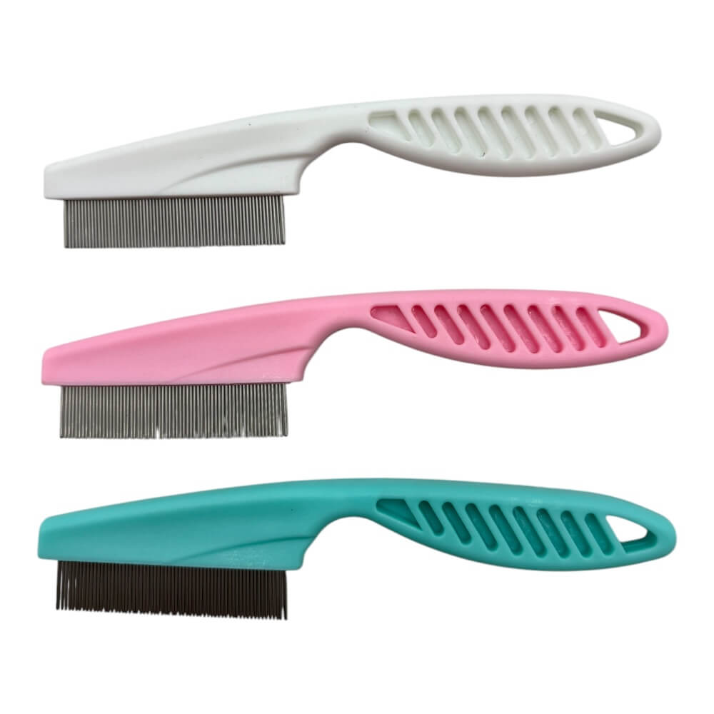 Peine Limpiador de Pulgas Para Mascota Color Aleatorio ZCXA183 0