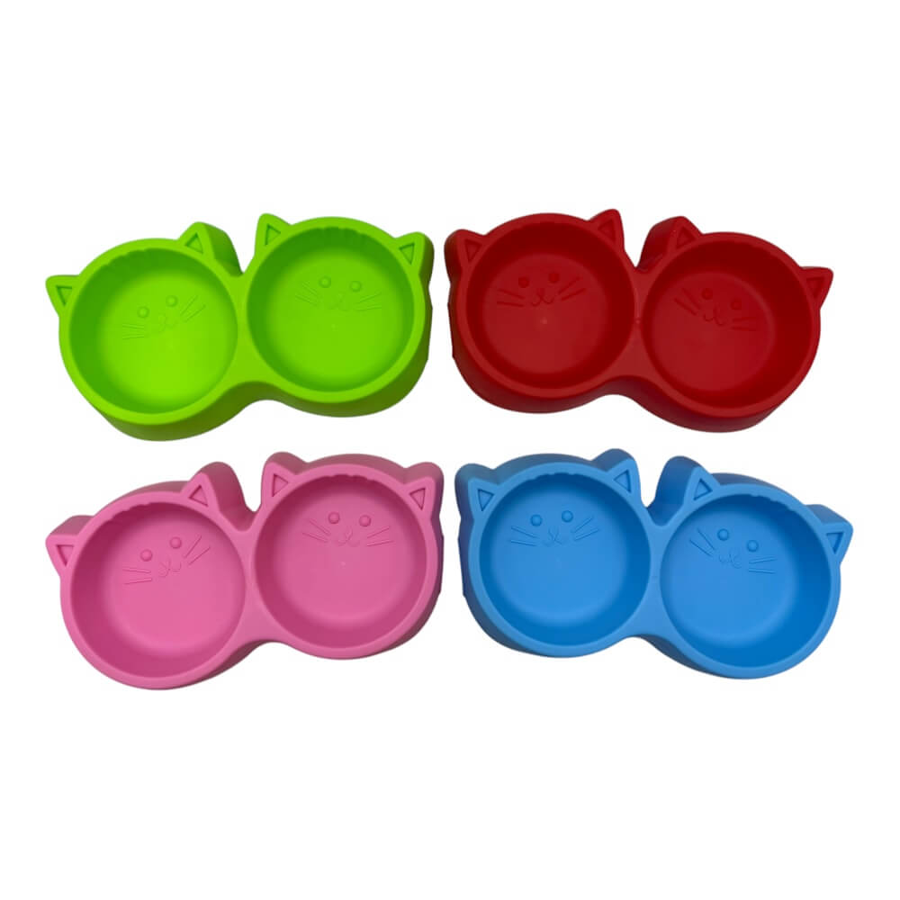 Plato Doble Cara de Gato 25x12.5cm Color Aleatorio ZCXA285 0