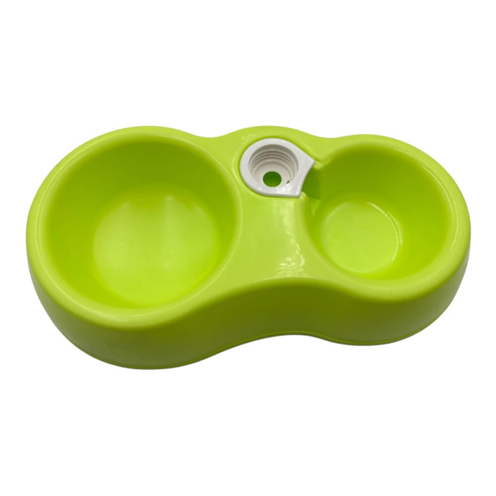 Plato Plastico Doble Con Adaptador Para Botella Color Aleatorio 27x15cm ZCXA2862