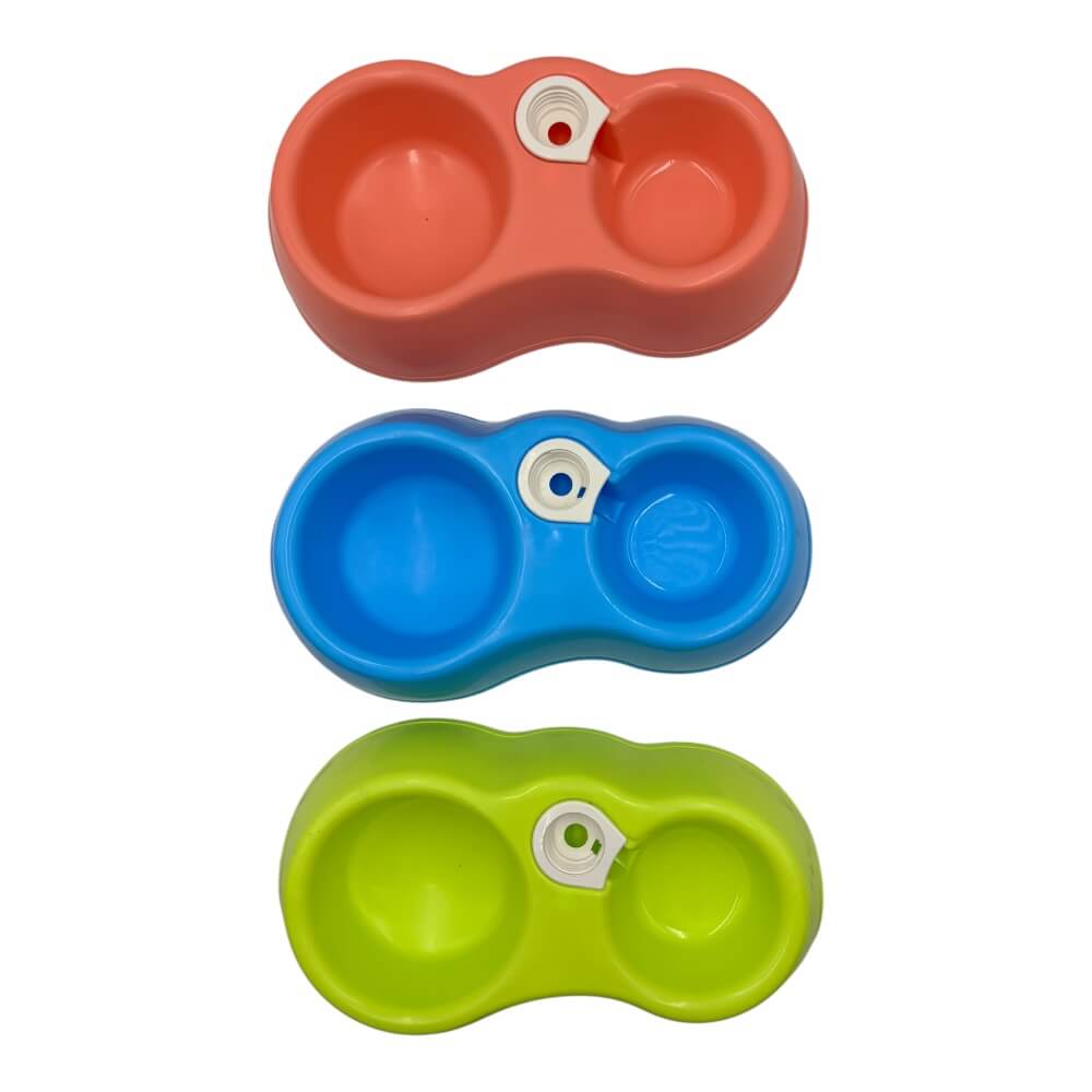 Plato Plastico Doble Con Adaptador Para Botella Color Aleatorio 27x15cm ZCXA286 0