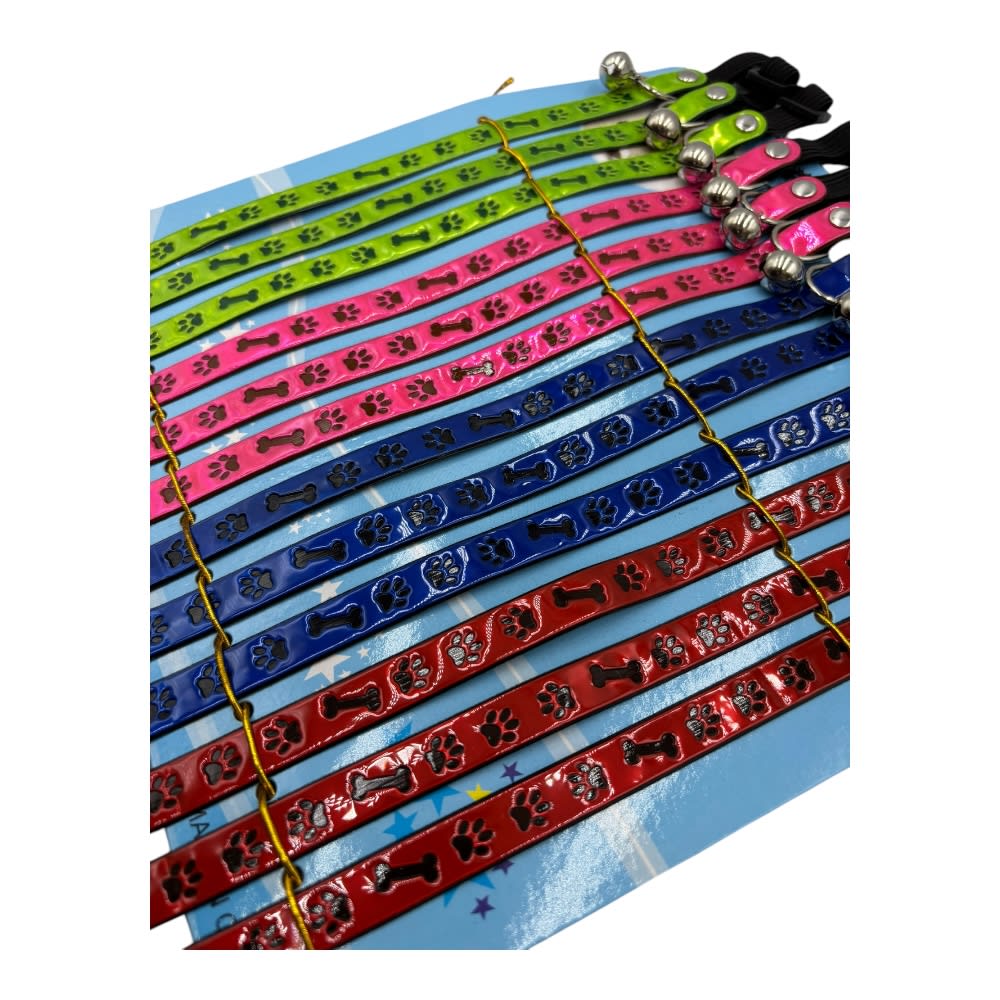 Set Collar Pata Hueso Con Cascabel ZD6302