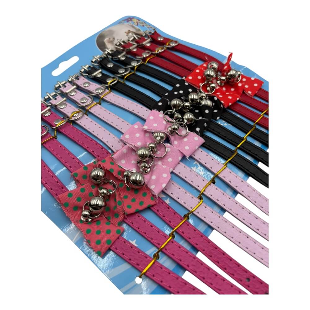 Set Collar Moño Con Cascabel 1x30cm ZD6292