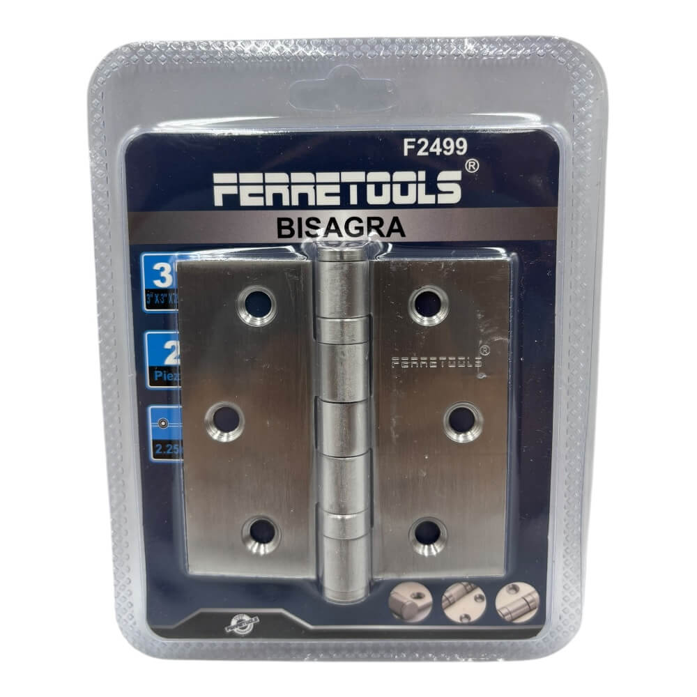 Bisagra 3x3" Cromada 1 Par F2499