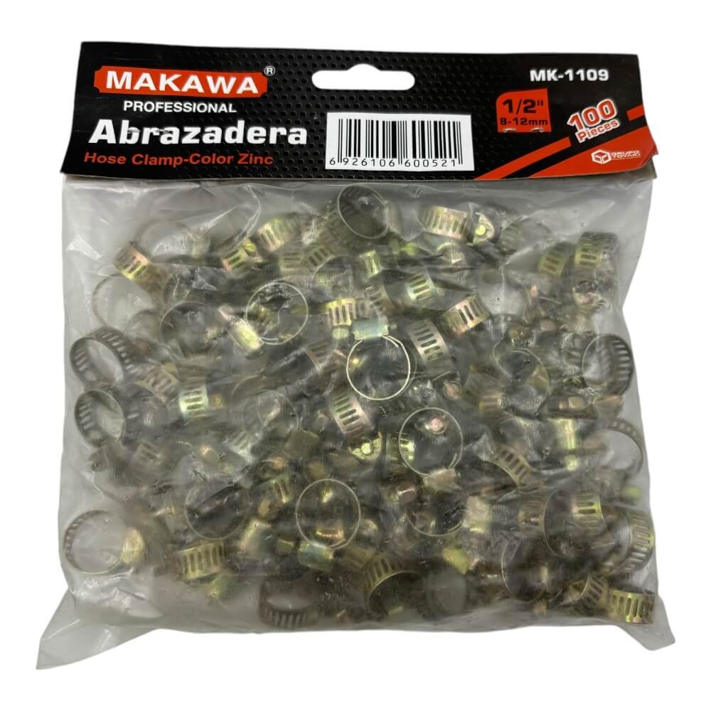 Abrazadera metalica  1/2" 100Pcs Mk1109