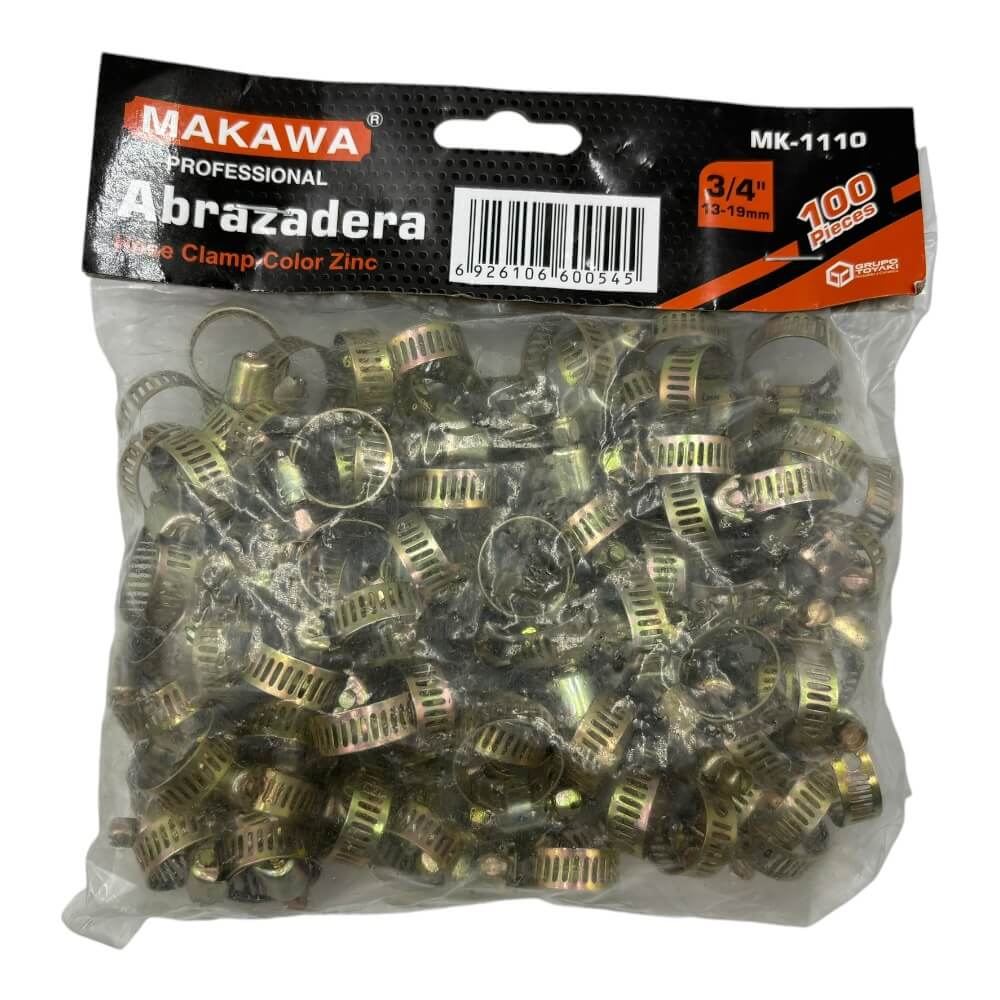 Abrazadera metalica  3/4" 100Pcs Mk1110